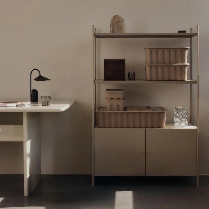 Ferm Living - Paper Pulp Aufbewahrungsbox, braun 