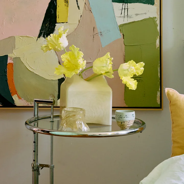 HKliving - Forma Glasvase, cream