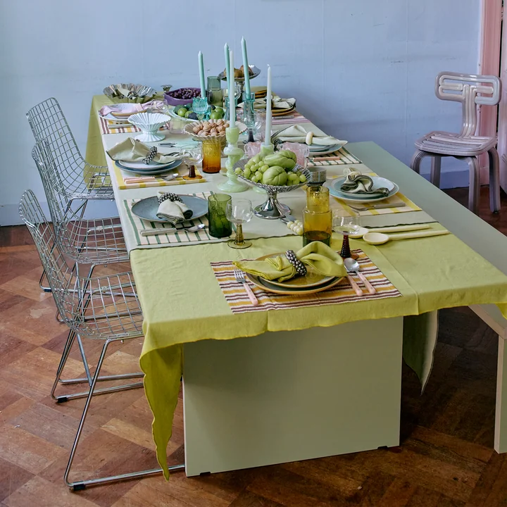 HKliving - Ease Tischdecke, dune