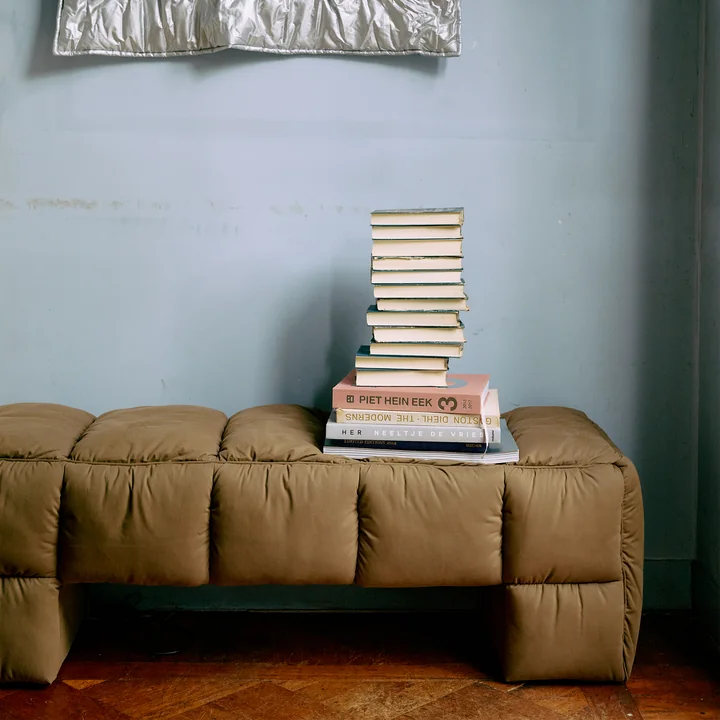 HKliving - Puffy Lobby Bank, 140 cm, olive