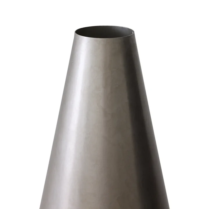 HKliving - Metal Cone Tischleuchte, silbergrau