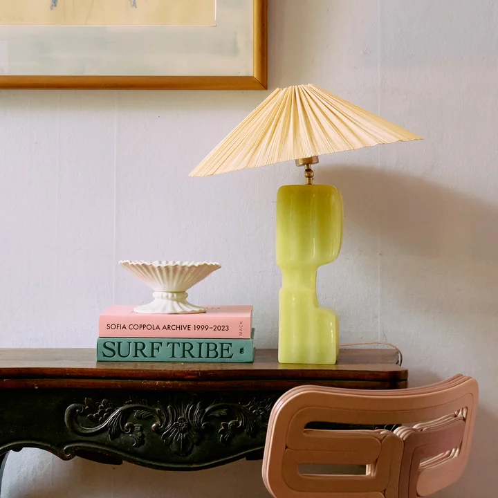 HKliving - Plisse Lampenschirm, Ø 44 cm, ivory