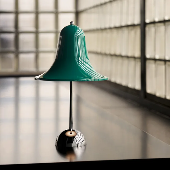 Verpan - Pantop Portable LED Akkuleuchte Ø 30 x 18 cm, dark teal