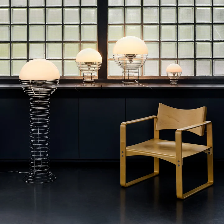 Verpan - Wire LED Leuchten, Chrom / weiß