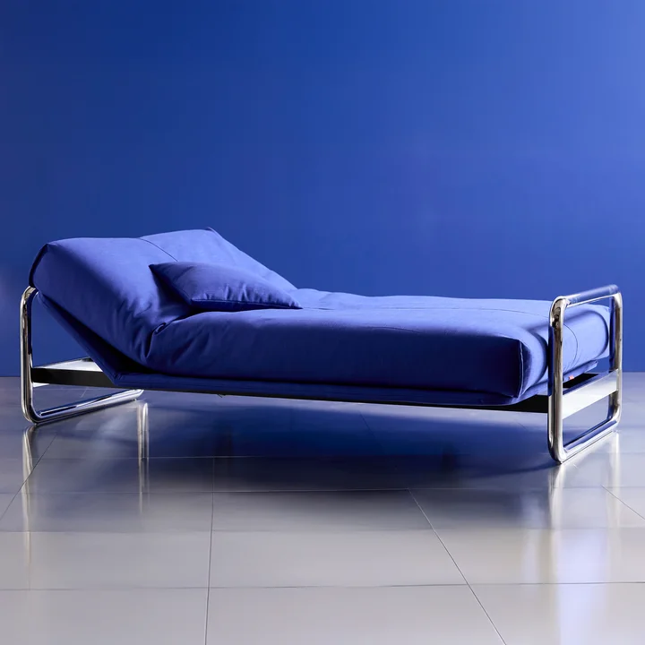 Innovation Living - Lomira Classic Schlafsofa, incl. Nordic Matratze, 140 x 200 cm (512 Elegance Ultramarine)
