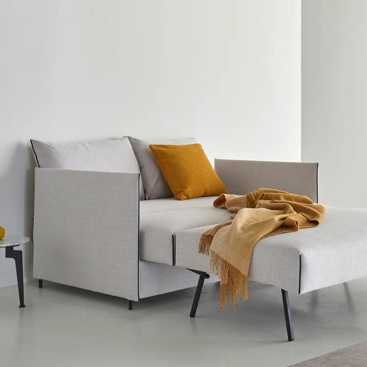 Innovation Living - Luoma Schlafsofa, 150 x 92 cm, sand (300 Weda)