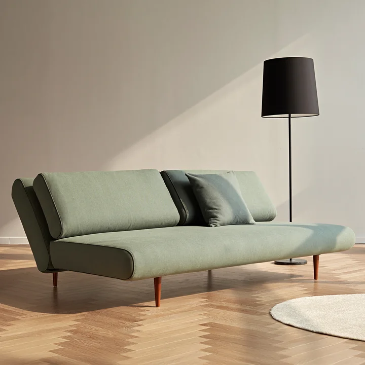 Innovation Living - Unfurl Lounger Schlafsofa, 200 x 121 cm, grün (518 Elegance)