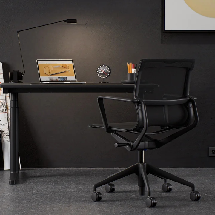 Vitra - Physix Bürodrehstuhl, black pearl / deep black