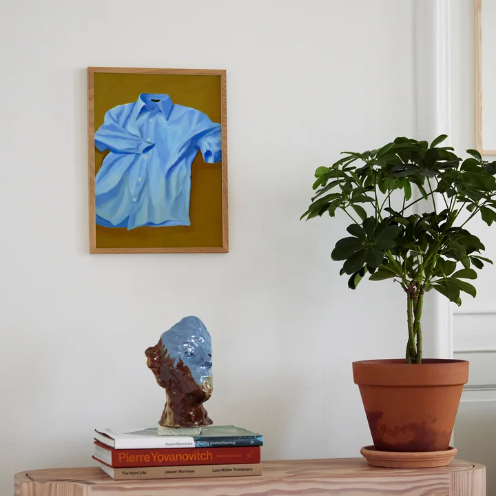 Paper Collective - Blue Shirt Poster, 30 x 40 cm