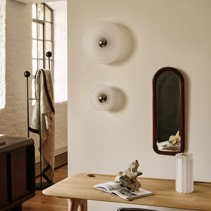 Tom Dixon - Press Surface LED Wandleuchte, Large und Mini, frosted