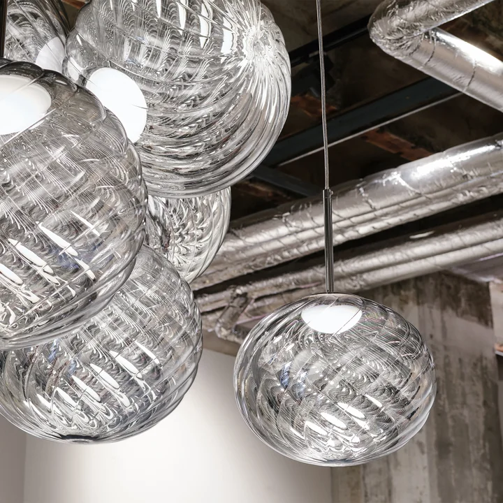 Tom Dixon - Whirl Pendelleuchte, Ø 30 cm, silber