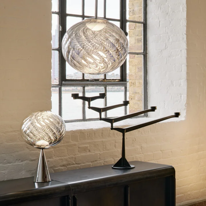 Tom Dixon - Whirl Leuchtenkollektion, silber