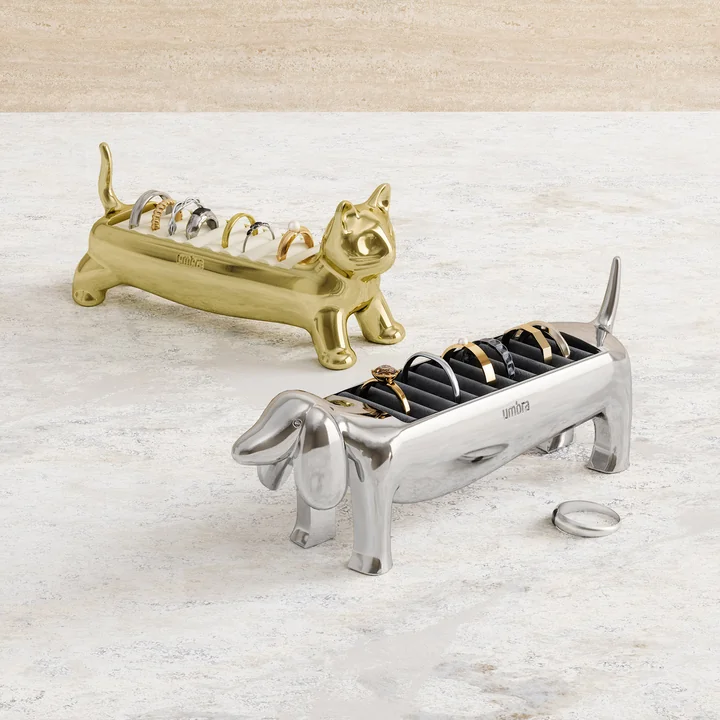 Umbra - Dachsie Ringhalter, chrom