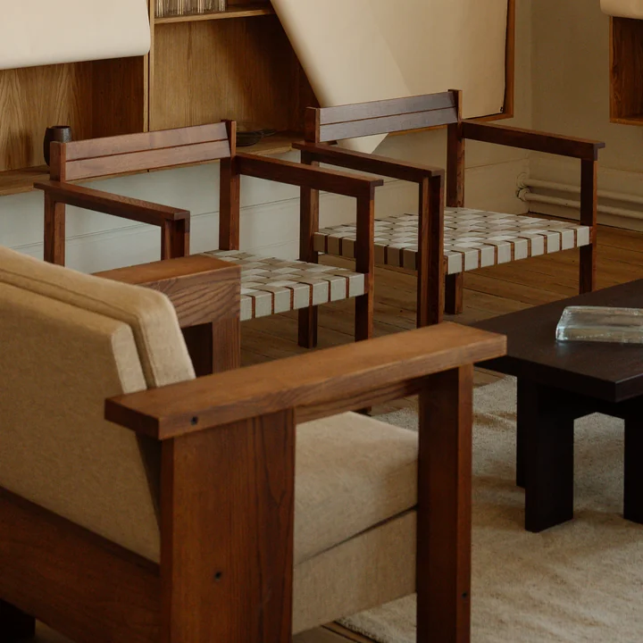 Frama - Symmetry Sessel, Esche honey / oat