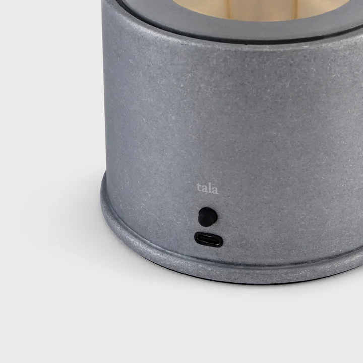 Tala - The Rugged Muse Akku-Tischleuchte, Aluminium raw