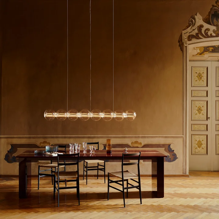 Flos - Luce Sferica S1 LED Pendelleuchte, transparent