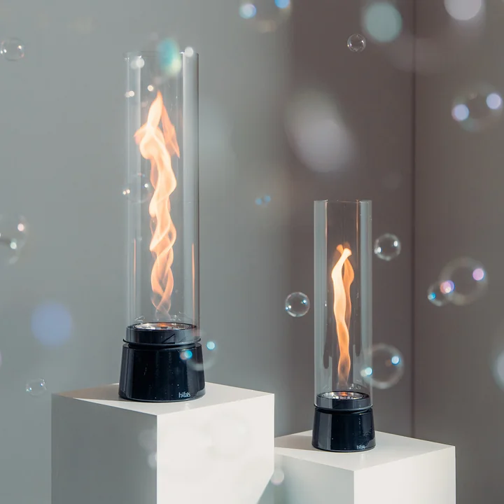 höfats - Spin air Tischfeuer 900 und 1200, Emaille schwarz