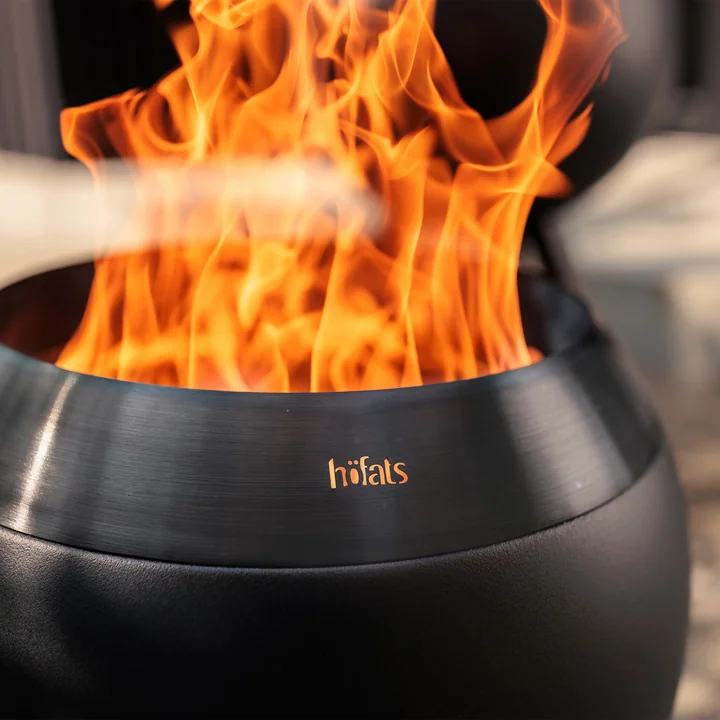 höfats - Moon 45 Plancha-Grillset niedrig, all black