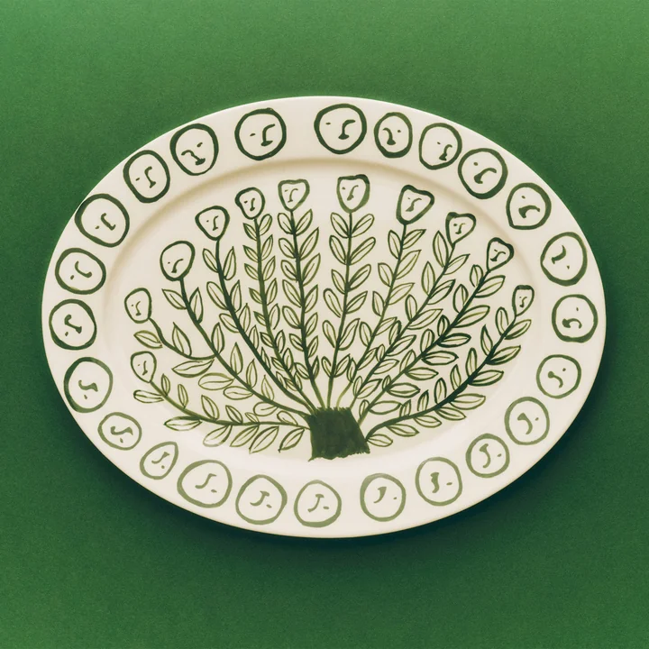 HAY - La Pittura Servierplatte, oval, olive grove