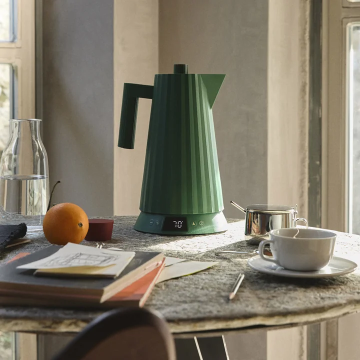 Alessi - Plissé Wasserkocher mit Temperaturregelung