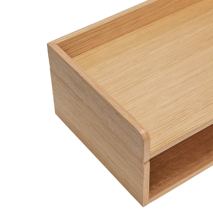 Hübsch Interior - Afour Schreibtisch Organizer, 33 x 22 cm, Eiche natur