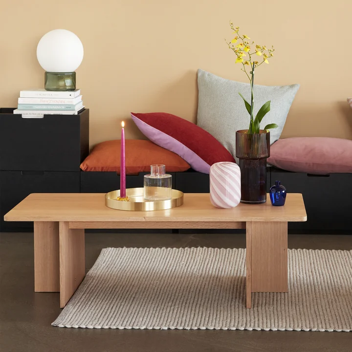 Hübsch Interior - Align Bank, L 85 cm, Eiche natur