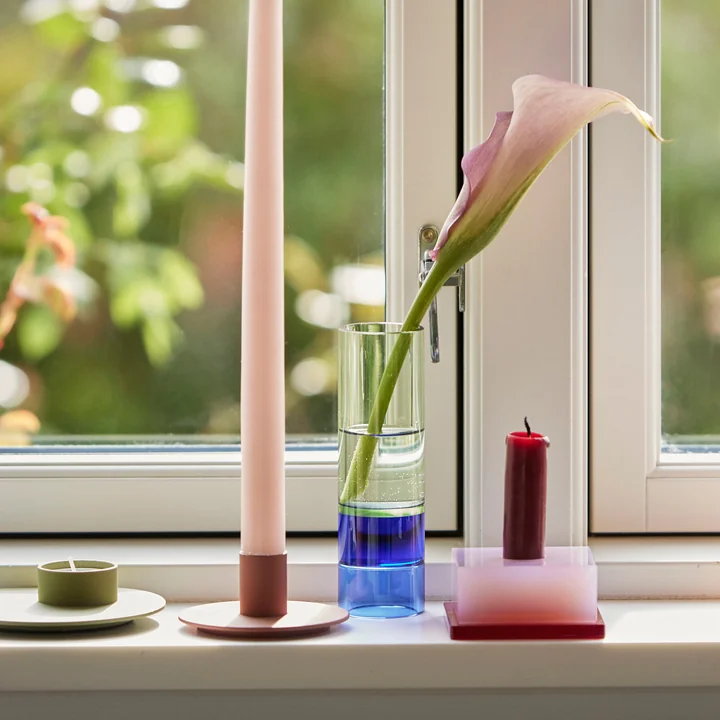 Hübsch Interior - Dust Kerzenhalter, rosa