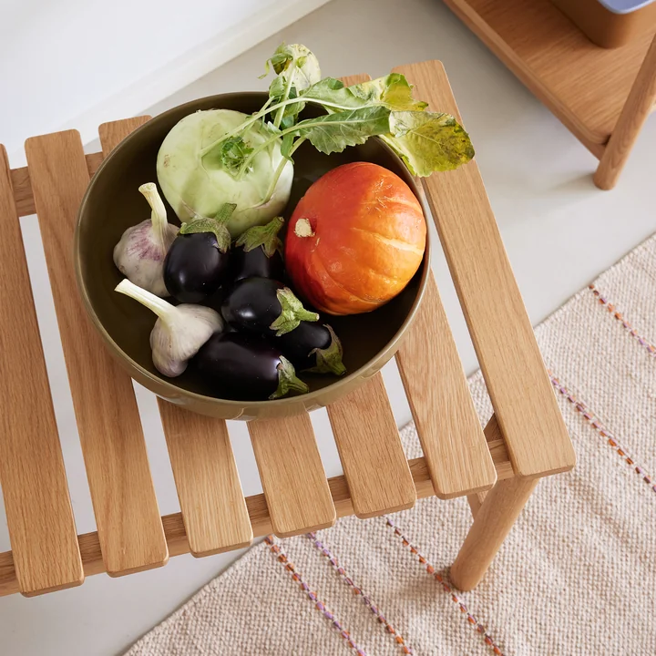 Hübsch Interior - Row Bank, L 70 x 45 cm, Eiche