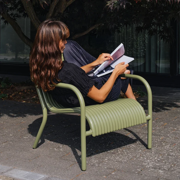 Tom Dixon - Groove Lounge Chair, moosgrün