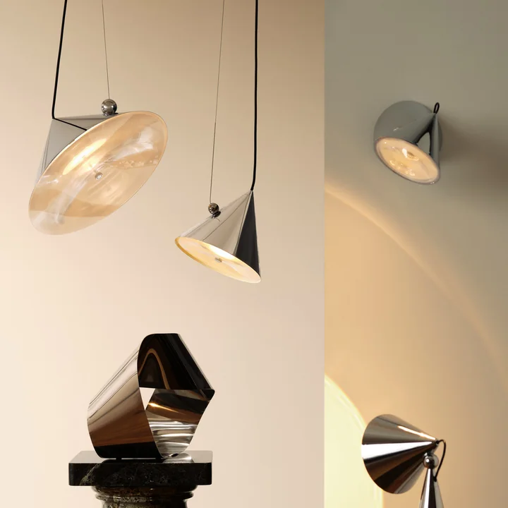 Tom Dixon - Pose LED Pendelleuchte, Ø 25 cm, silber