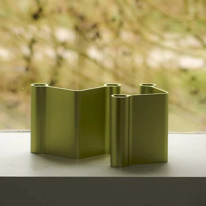 Muuto - Pair Kerzenhalter, H 11 cm, grün