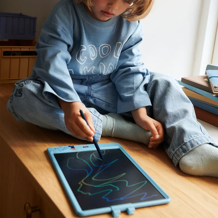 LIEWOOD - Zora LCD-Zeichentafel, 10", tiger / beach blue