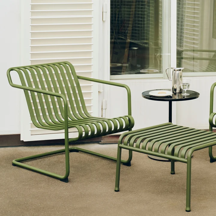 HAY - Palissade Cantilever Lounge Chair Low, olive