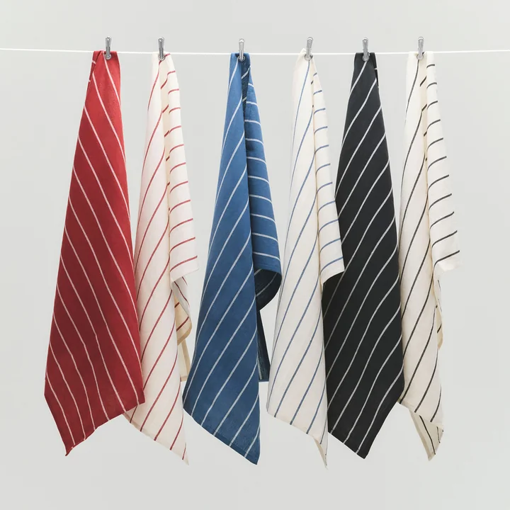 HAY - Outdoor Market Geschirrtücher mit Streifen (2er Set)