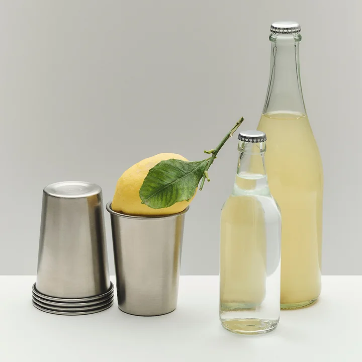 HAY - Outdoor Market Tasse S, edelstahl (2er Set)