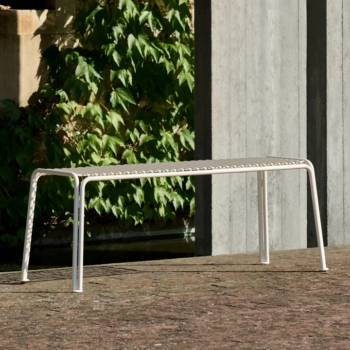 &Tradition - Thorvald SC112 Gartenbank, 125 x 46 cm, ivory