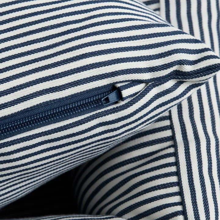 HAY - Hundebett, Zip, L, blau / weiße Streifen