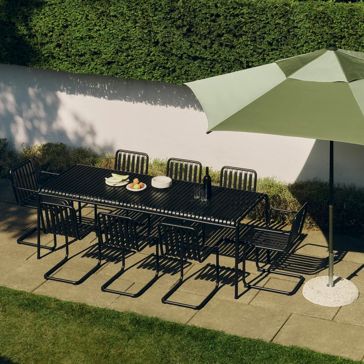 HAY - Palissade Tisch, rechteckig, 220 x 90 cm, anthrazit