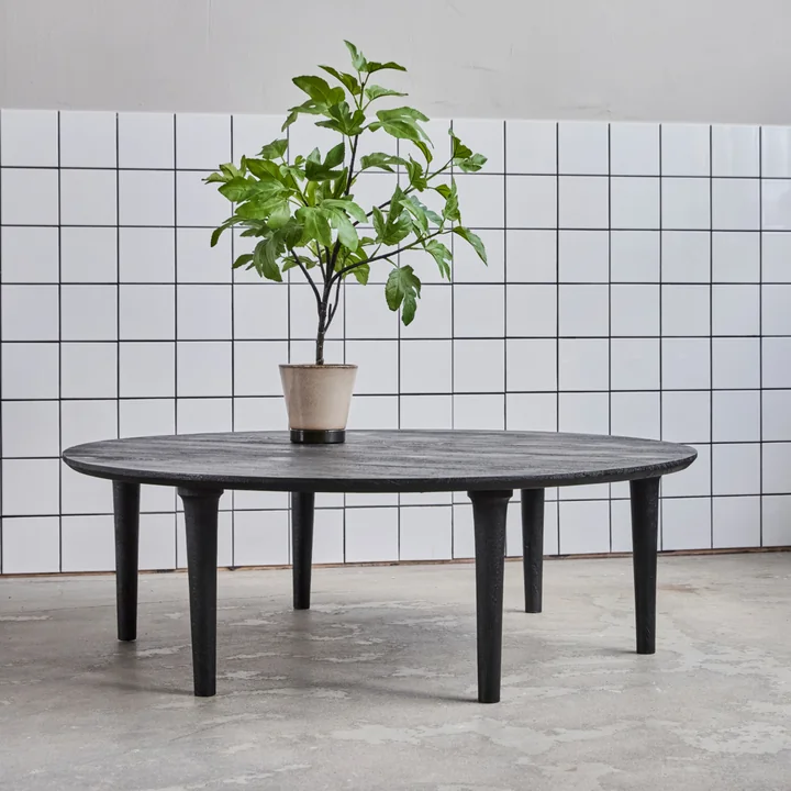 House Doctor - Zanzi Couchtisch, Ø 127 cm x H 40, schwarz