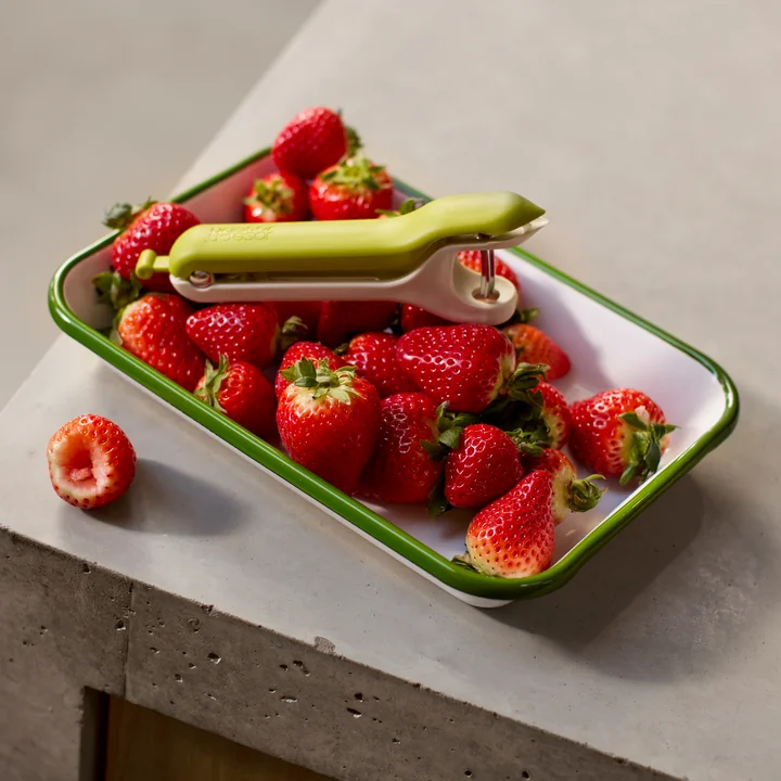 Joseph Joseph - Tweezy 2-in-1 Entkerner, stone / green