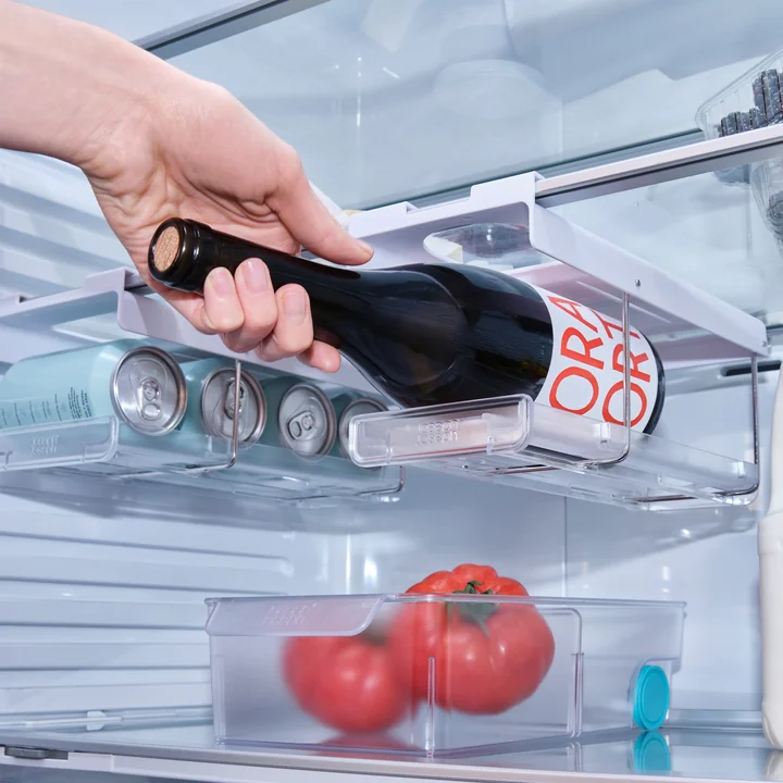 Joseph Joseph - FridgeStore Kühlschrank-Unterregalhalter für Flaschen, weiß