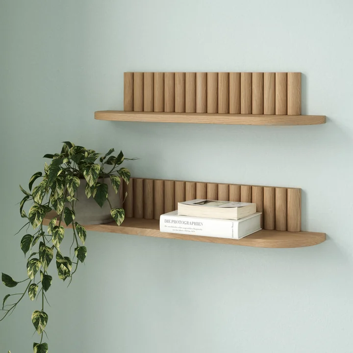 Andersen Furniture - Pillar Wandablage, small, Eiche