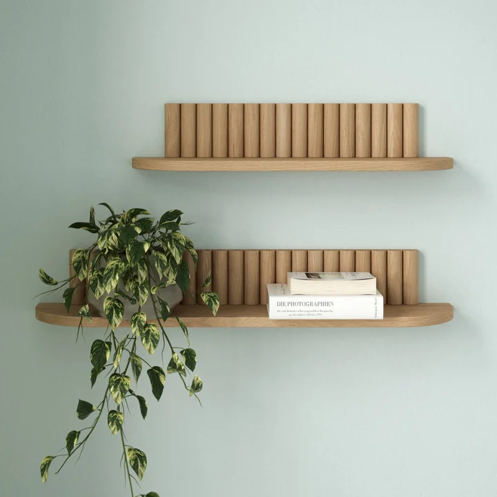 Andersen Furniture - Pillar Wandablage, small, Eiche