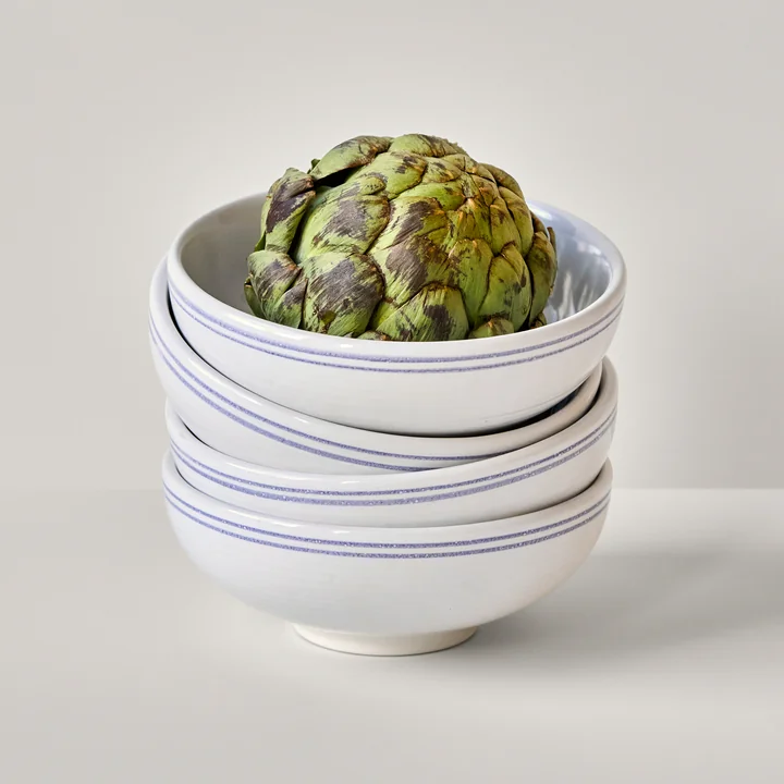 Nicolas Vahé - Bistro Schüssel Ø15,5 cm, blau / weiß