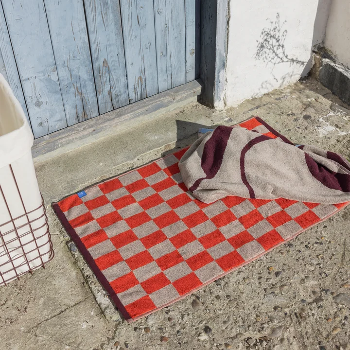 Mette Ditmer - Retro Badematte, 50 x 80 cm, dunkelorange