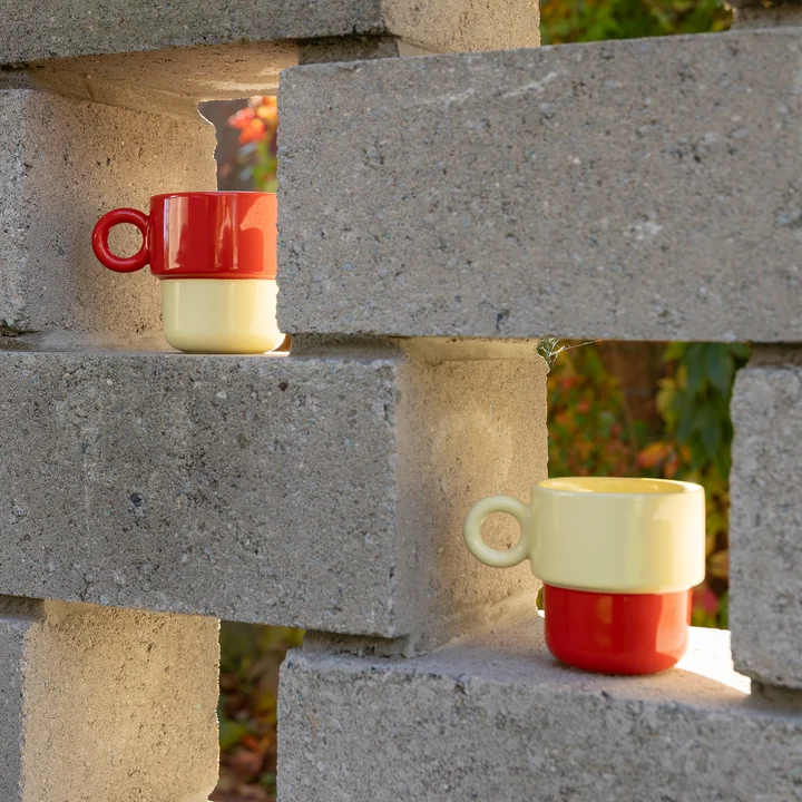 &klevering - Chiquito Tasse large, 0,2 L, rot (2er-Set)