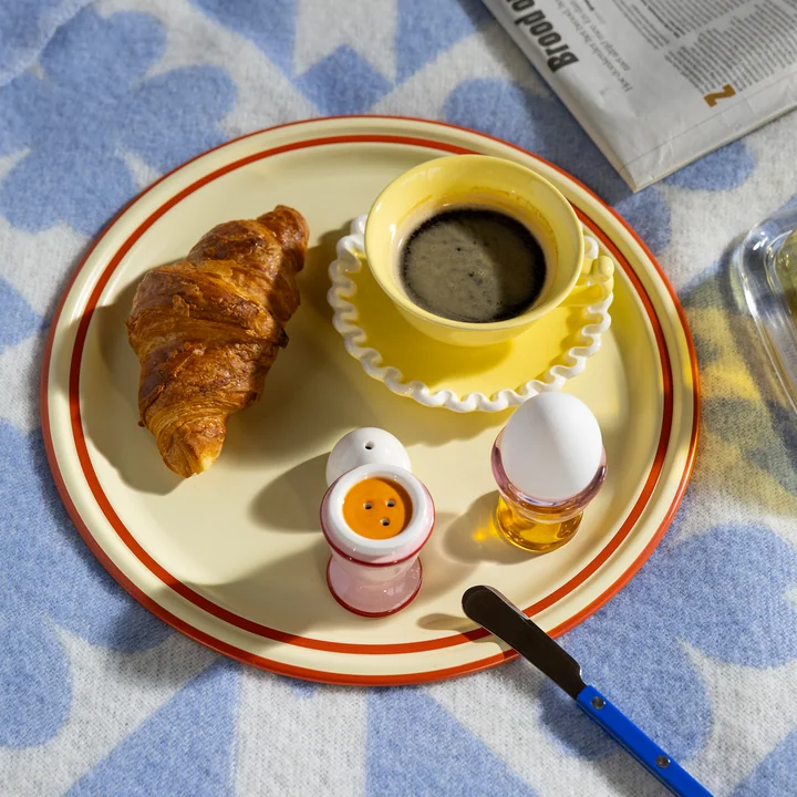 &klevering - Vano Tablett, Ø 32.5 cm, gelb