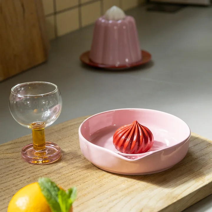 &klevering - Pudding Zitruspresse, pink