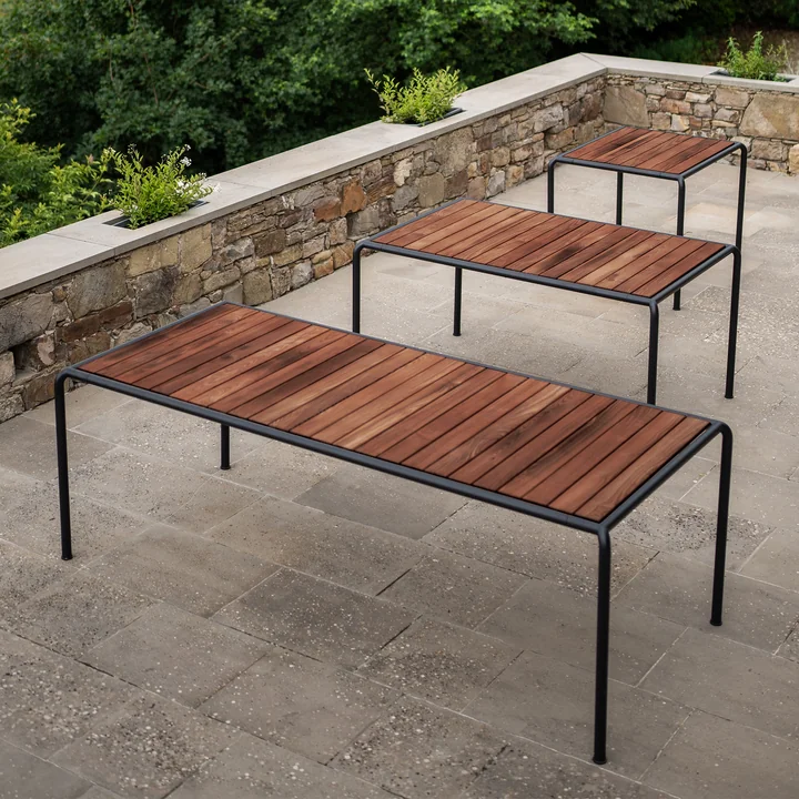 HOUE - AVANTI Outdoor Esstische, Thermo-Esche / schwarz