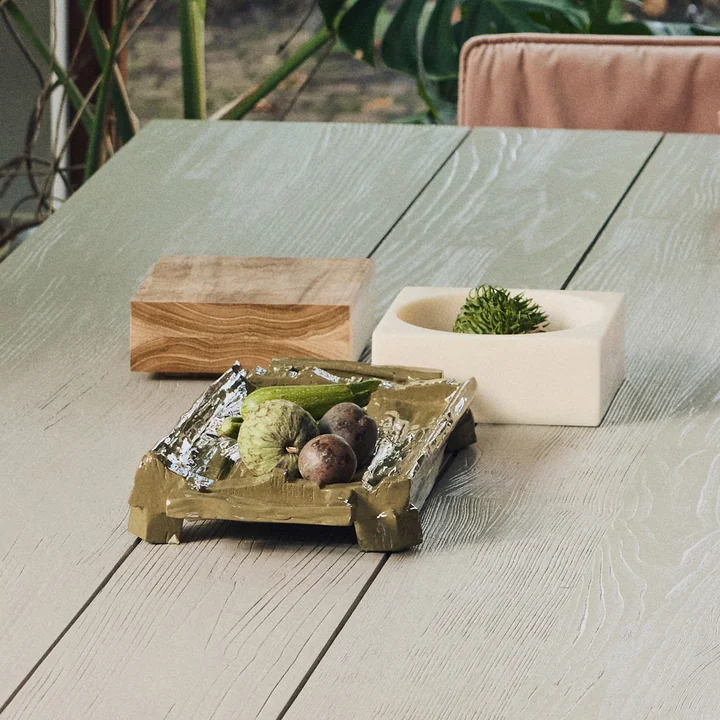 HKliving - Tablett, 53 x 25 cm, moss
